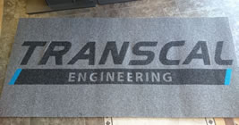 Transcal branded entrance mat